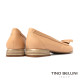 TINO BELLINI 貝里尼 歐洲進口 MJUS 都會雅緻淺口娃娃平底鞋FSBM005-3(米色)