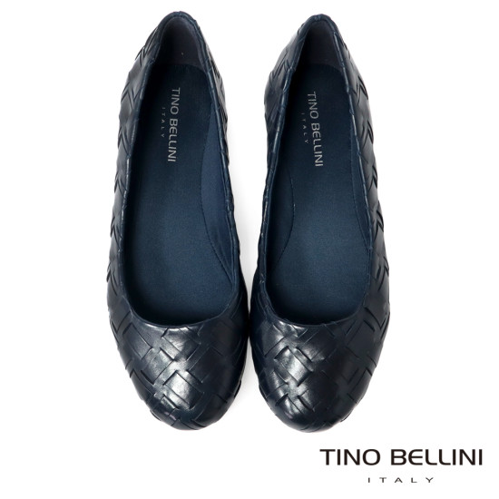 TINO BELLINI 貝里尼 巴西時尚編織娃娃鞋FWBT033E-4(藍色)