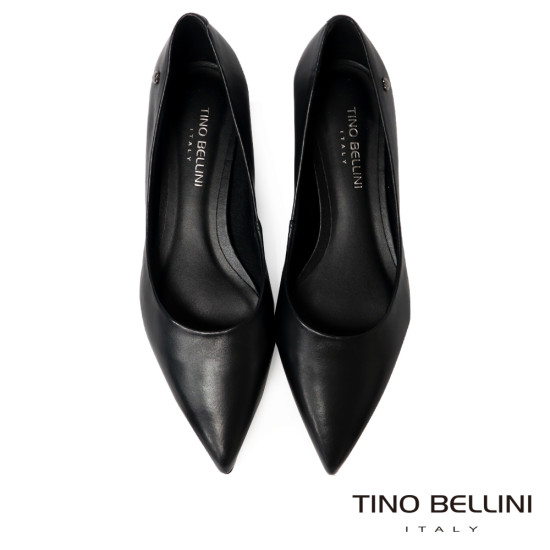 【TINO BELLINI 貝里尼】巴西進口素面尖頭平底鞋FWCT037B-1