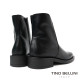 【TINO BELLINI 貝里尼】義大利進口方頭短靴FWOV024-1(黑色)