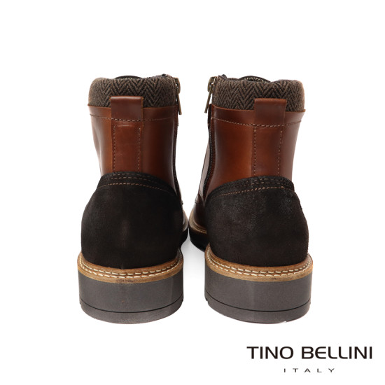 【TINO BELLINI 貝里尼】男款 葡萄牙 進口 好穿脫 短靴 HM5T021-6(咖啡色)