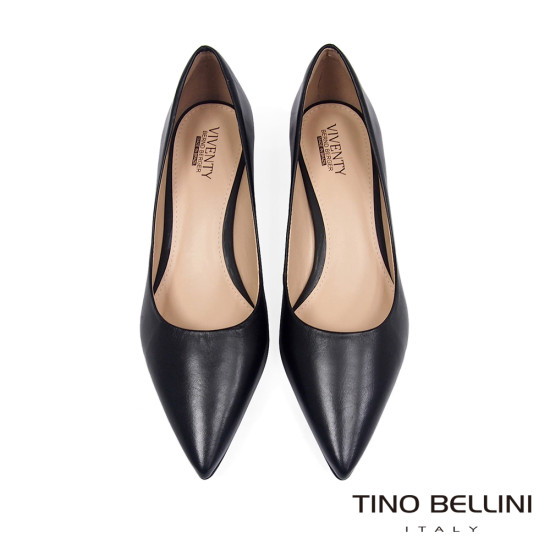 TINO BELLINI 貝里尼 巴西進口 素面尖頭小貓跟 貓跟鞋FSCV003-1