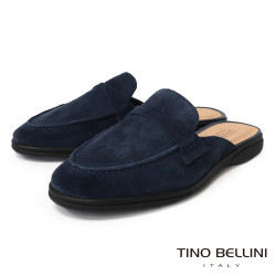 TINO BELLINI 貝里尼 巴西進口 麂皮穆勒鞋FW7V001-4(藍色)