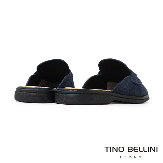 TINO BELLINI 貝里尼 巴西進口 麂皮穆勒鞋FW7V001-4(藍色)