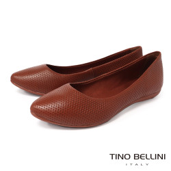 TINO BELLINI 貝里尼 巴西進口 低調 舒適 真皮 平底鞋 FWBV038-9(駝色)
