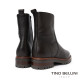 TINO BELLINI 貝里尼 真皮壓紋平底中統靴FWST004-6(咖啡色)