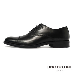TINO BELLINI 貝里尼 突西尼亞進口 全天候型男雅痞橫飾牛津鞋 HM3T070-1(黑色)