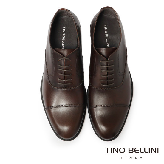 TINO BELLINI 貝里尼 突西尼亞進口 全天候型男雅痞橫飾牛津鞋 HM3T070-6(咖色)