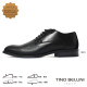 【TINO BELLINI 貝里尼】真皮悄皮包邊綁帶德比鞋紳士鞋男鞋皮鞋HM3T076-1(黑色)