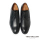 【TINO BELLINI 貝里尼】真皮悄皮包邊綁帶德比鞋紳士鞋男鞋皮鞋HM3T076-1(黑色)