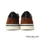 TINO BELLINI 貝里尼 葡萄牙進口 復古紳士海軍藍飾邊真皮運動鞋HM4T024-6(咖色)