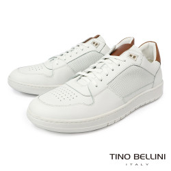 TINO BELLINI 貝里尼 突西尼亞進口 都會經典真皮小白鞋 HM4T025-0(白色)