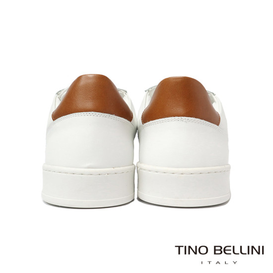TINO BELLINI 貝里尼 突西尼亞進口 都會經典真皮小白鞋 HM4T025-0(白色)