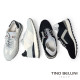 TINO BELLINI 貝里尼 葡萄牙進口 都會風尚麂皮撞色德訓鞋 休閒鞋 HM4T028-0(白色)