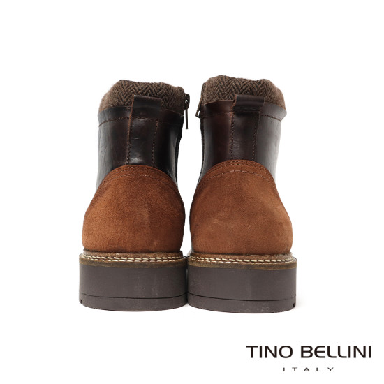 【TINO BELLINI 貝里尼】男款 葡萄牙 進口 好穿脫 短靴 HM5T022-6(咖啡色)
