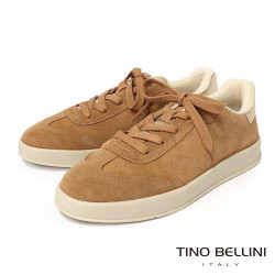 TINO BELLINI 貝里尼 巴西進口 復古鞋 休閒鞋 厚底 麂皮 質感 LB0V019-9(駝色)