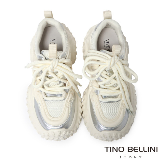 TINO BELLINI 貝里尼 香港進口 老爹鞋 復古 時髦 休閒鞋 運動鞋LB0V020-0(白色)