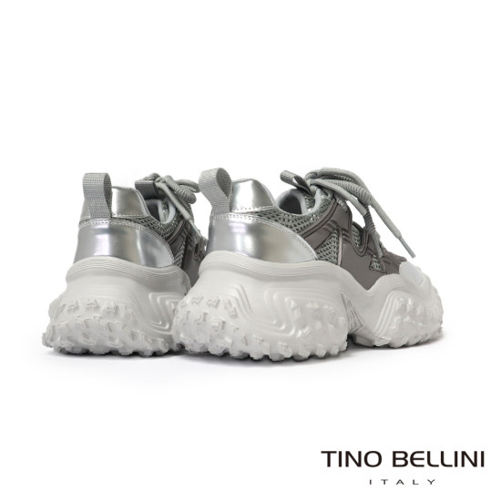 TINO BELLINI 貝里尼 香港進口 老爹鞋 復古 時髦 休閒鞋 運動鞋LB0V020-D(銀色)