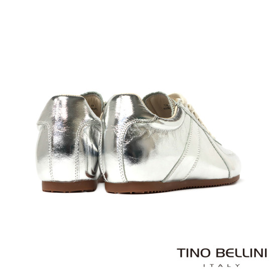 TINO BELLINI 貝里尼 香港進口  復古 時髦 德訓鞋 休閒鞋 運動鞋LB0V021A-D(銀色)