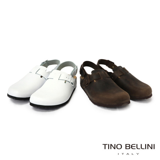 TINO BELLINI 貝里尼 歐洲進口 BIONATURA 腳床舒適鞋 真皮 軟木軟底鞋 FS0B002-0(白色)