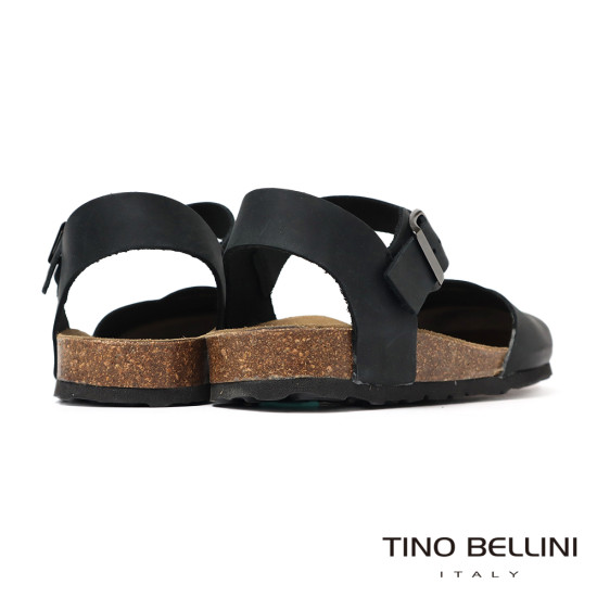 TINO BELLINI 貝里尼 義大利進口 BIONATURA 娃娃鞋造型 軟木軟底 勃肯 拖鞋 FS0B003-1(黑色)