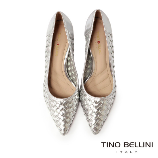 巴西編織粗跟鞋FSET010B-D(銀色)