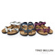 TINO BELLINI 貝里尼 歐洲進口 BIONATURA 腳床舒適鞋 真皮 軟木軟底 夾腳 涼拖鞋 FSJB002-8(紫色)
