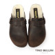 TINO BELLINI 貝里尼 義大利進口 BIONATURA 保暖羊毛 經典造型 軟木軟底 勃肯 拖鞋 FY0B001-6(咖色)
