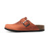TINO BELLINI 貝里尼 歐洲進口 BIONATURA 腳床舒適鞋 真皮 經典造型 軟木軟底 拖鞋 FZ0B001-Q(橘色)