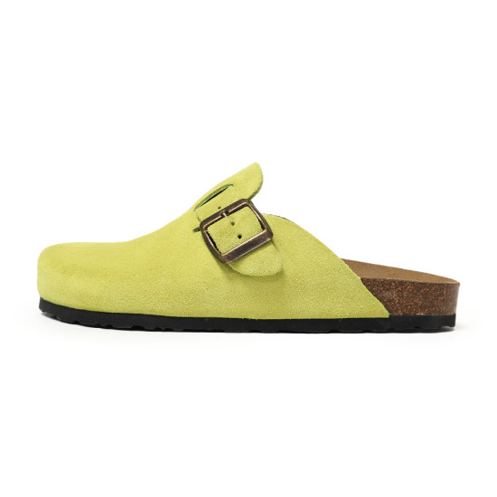 TINO BELLINI 貝里尼 歐洲進口 BIONATURA 腳床舒適鞋 經典造型 繽紛系列 軟木軟底 拖鞋 FZ0B006-5(綠色)