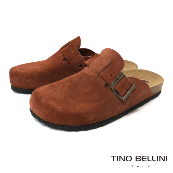 TINO BELLINI 貝里尼 歐洲進口 BIONATURA 腳床舒適鞋 經典造型 繽紛系列 軟木軟底 拖鞋 FZ0B006-9(駝色)