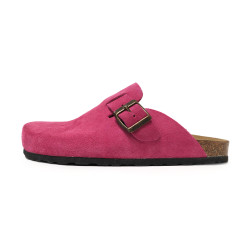 TINO BELLINI 貝里尼 歐洲進口 BIONATURA 腳床舒適鞋 經典造型 繽紛系列 軟木軟底 拖鞋 FZ0B006-C(桃紅色)