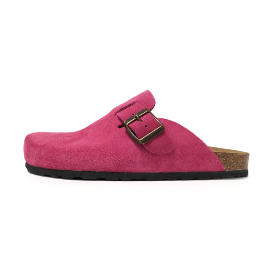 TINO BELLINI 貝里尼 歐洲進口 BIONATURA 腳床舒適鞋 經典造型 繽紛系列 軟木軟底 拖鞋 FZ0B006-C(桃紅色)