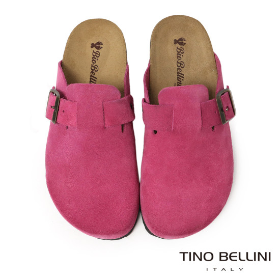 TINO BELLINI 貝里尼 歐洲進口 BIONATURA 腳床舒適鞋 經典造型 繽紛系列 軟木軟底 拖鞋 FZ0B006-C(桃紅色)