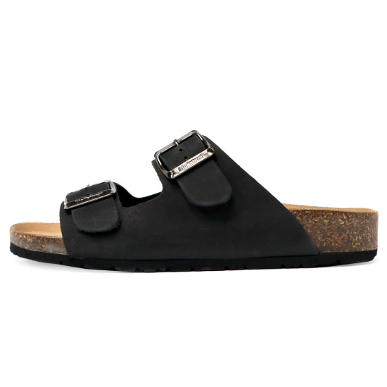 TINO BELLINI 貝里尼 歐洲進口 BIONATURA 腳床舒適鞋 男款 雙飾扣造型 軟木軟底 拖鞋HM0B002A-1