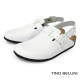 TINO BELLINI 貝里尼 義大利進口 BIONATURA 男款 真皮 軟木軟底 勃肯鞋 HM0B006-0(白色)