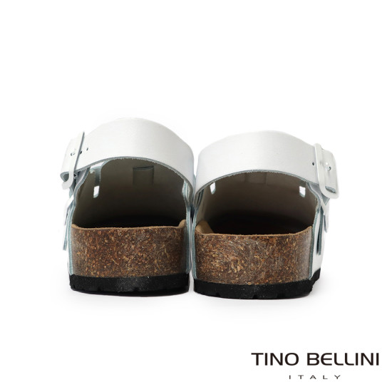TINO BELLINI 貝里尼 義大利進口 BIONATURA 男款 真皮 軟木軟底 勃肯鞋 HM0B006-0(白色)