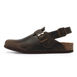 TINO BELLINI 貝里尼 義大利進口 BIONATURA 男款 真皮 軟木軟底 勃肯鞋 HM0B006-6(咖色)