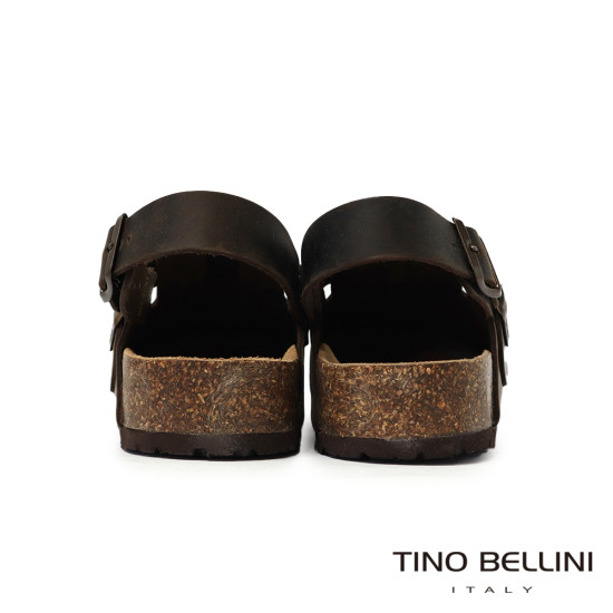 TINO BELLINI 貝里尼 義大利進口 BIONATURA 男款 真皮 軟木軟底 勃肯鞋 HM0B006-6(咖色)