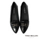 TINO BELLINI 貝里尼 巴西進口 經典金屬飾釦樂福鞋FWBT042-1(黑色)