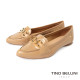 TINO BELLINI 貝里尼 巴西進口 經典金屬飾釦樂福鞋FWBT042-3(米色)