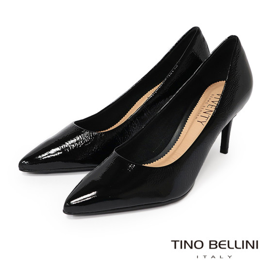 TINO BELLINI 貝里尼 巴西進口 歐美氣質經典尖頭細跟鞋FWEV020-1(黑色)