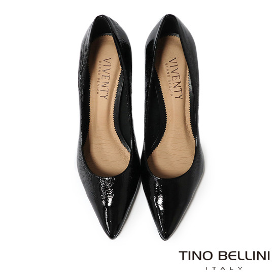 TINO BELLINI 貝里尼 巴西進口 歐美氣質經典尖頭細跟鞋FWEV020-1(黑色)