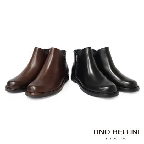 TINO BELLINI 波士尼亞進口 經典素面 平底短靴 FWMV025-6(咖色)