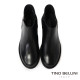 TINO BELLINI 波士尼亞進口 經典素面 平底短靴 FWMV025-1(黑色)