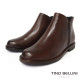 TINO BELLINI 波士尼亞進口 經典素面 平底短靴 FWMV025-6(咖色)