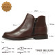 TINO BELLINI 波士尼亞進口 經典素面 平底短靴 FWMV025-6(咖色)