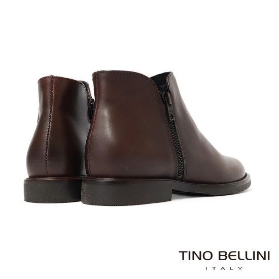 TINO BELLINI 波士尼亞進口 經典素面 平底短靴 FWMV025-6(咖色)