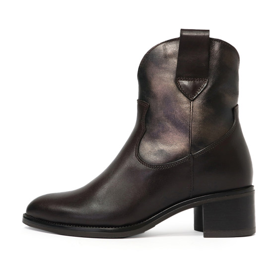 TINO BELLINI 阿爾巴尼亞進口 帥氣牛仔風 短筒 粗跟 FWOV028-6(咖色)