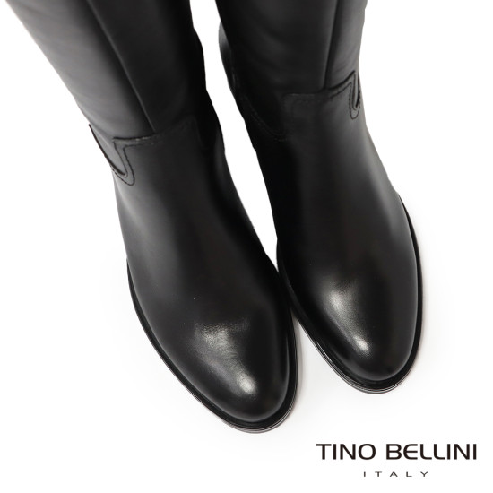TINO BELLINI 貝里尼 阿爾巴尼亞進口 都會騎士真皮長靴FWXT007-1(黑色)